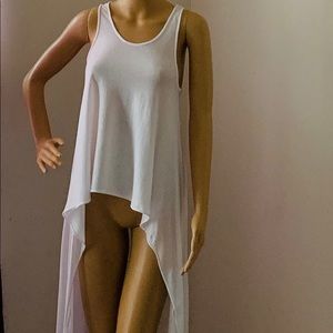 Long in the back express tank top